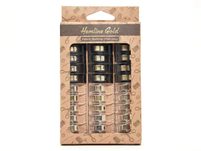 Quilting Clips Hemline Gold
