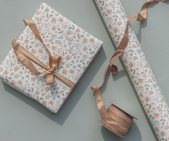 Hovedbilde Bånd, 20 m - Vintage rose/gold