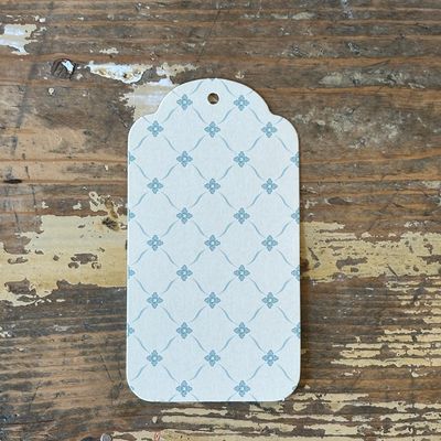 Gift tags, Blue flowers. 