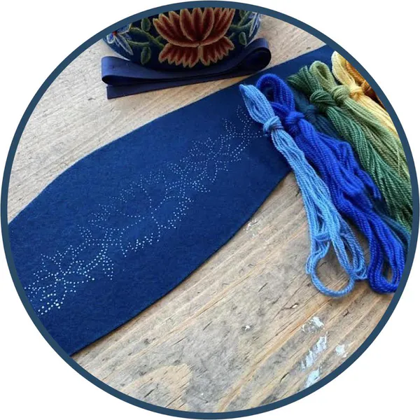 Hovedbilde Hårbøyle Materialpakke, Nordlansbunad Dame