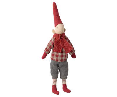 Pixy size1, Boy- Red checkerd shirt.