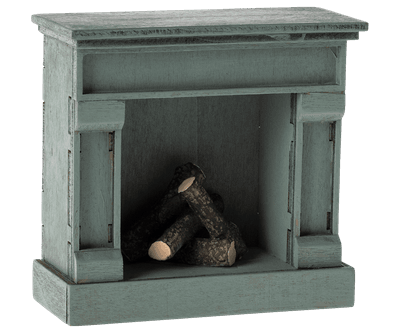 Fireplace.